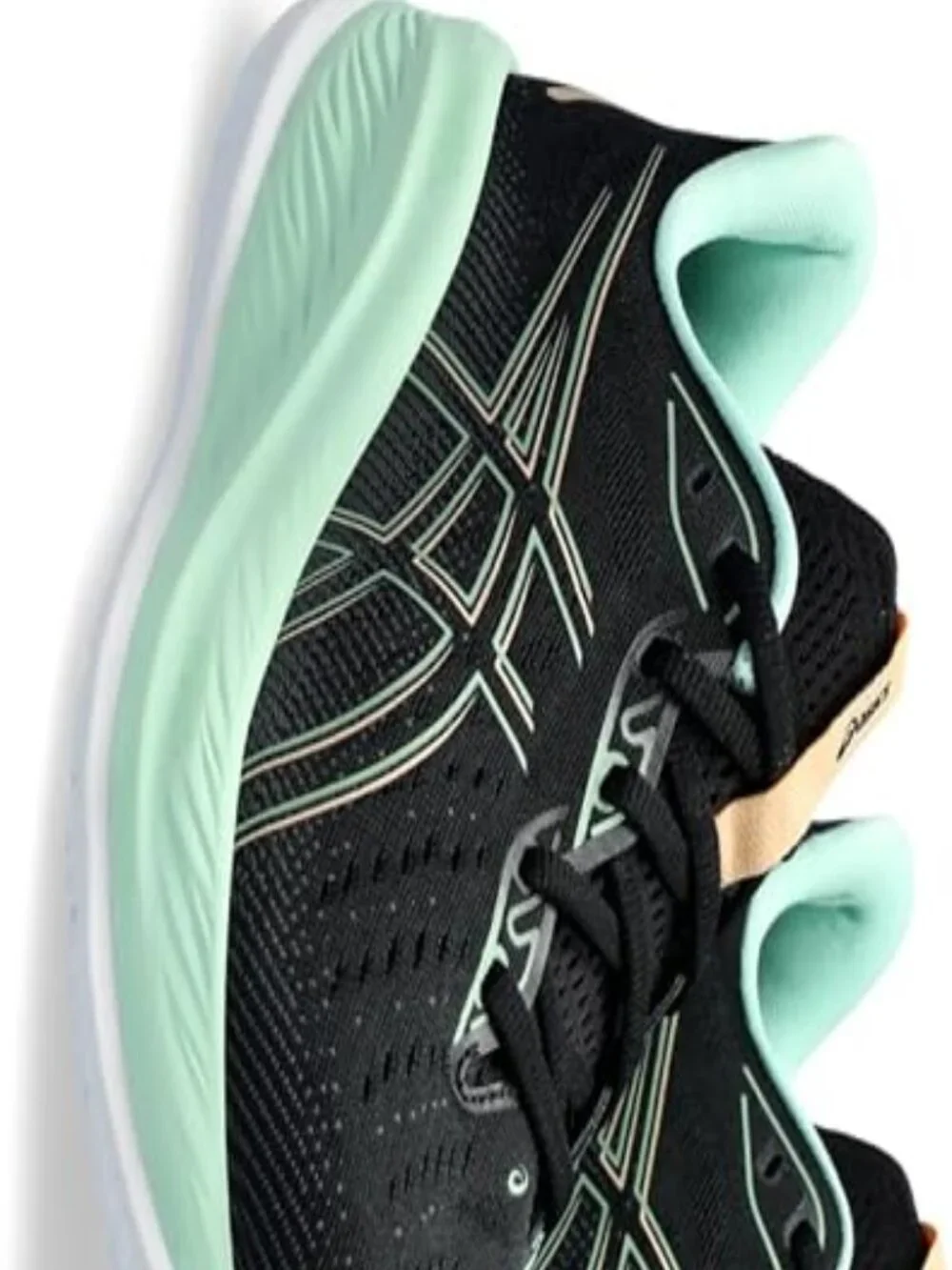 ASICS GEL-Cumulus 26 Women's Running Shoes Size 7.5 - Black/Mint Tint (1012B599)